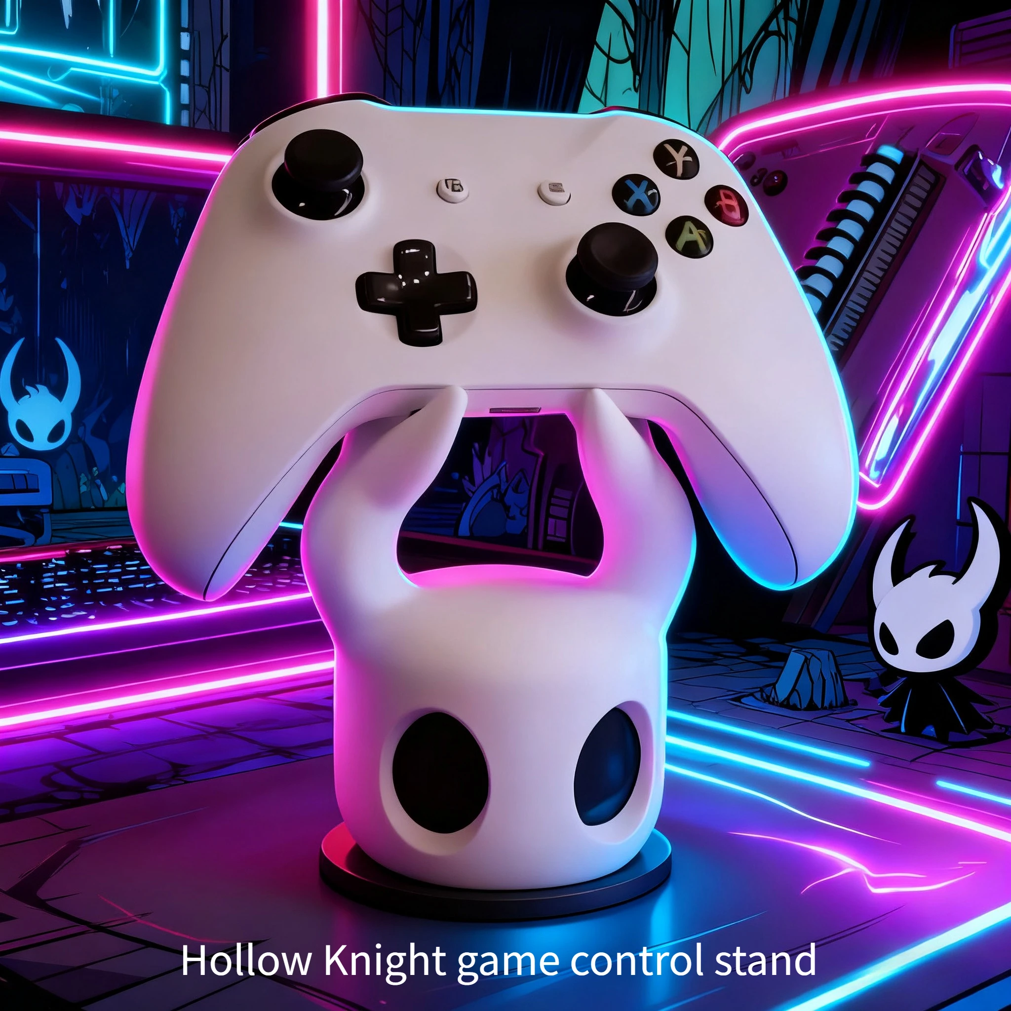 Gaming Home Accessories - 新しいユニバーサルゲームコントローラースタンド PS4/PS5/Switch対応 ホロウナイトテーマ クールなデスクトップディスプレイ ゲームアクセサリー
