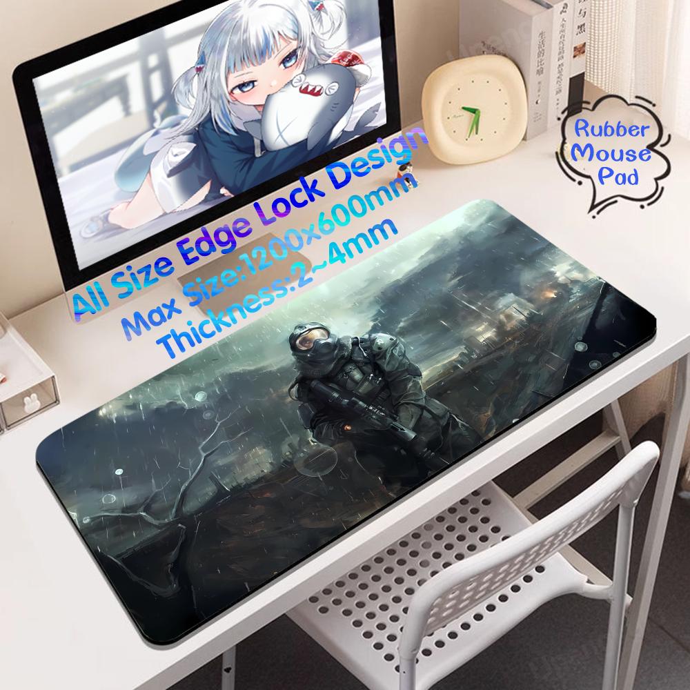 Gaming Accessories For Pc Setup - S_stalker 2-ハイエンドe-sportsマウスパッド、デスクマット、1200x600ラバー、PCセットアップ、スーパーガビネテガムアクセサリー
