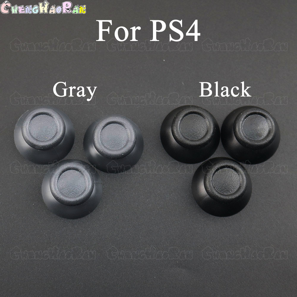 Controller Grip Cover - PS4 PS 4 Pro Slimコントローラー用グレーアナログカバー3Dサムスティックジョイスティックマッシュルームキャップ2個セット