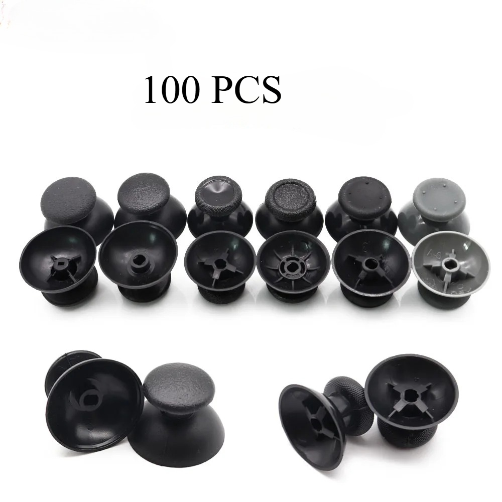 Controller Grip Cover - 100個入り 3Dアナログジョイスティックスティックモジュール マッシュルームキャップ ソニーPS5 PS4 PS3