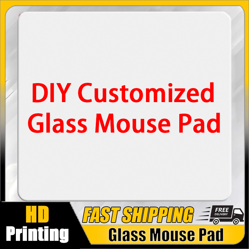 Gaming Home Accessories - カスタマイズされたガラスマウスパッド DIY デザイン YUME つや消し表面 HD