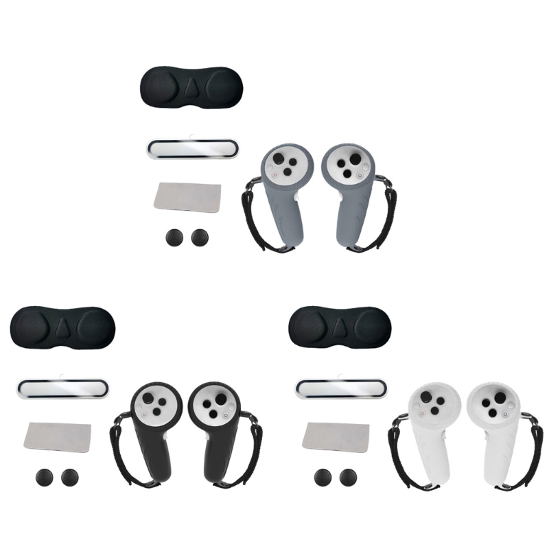 Controller Grip Cover - Pico 4 Ultra VRメガネ用の快適なハンドル保護キット、シリコンコントローラーグリップカバー、レンズプロテクターフィルム