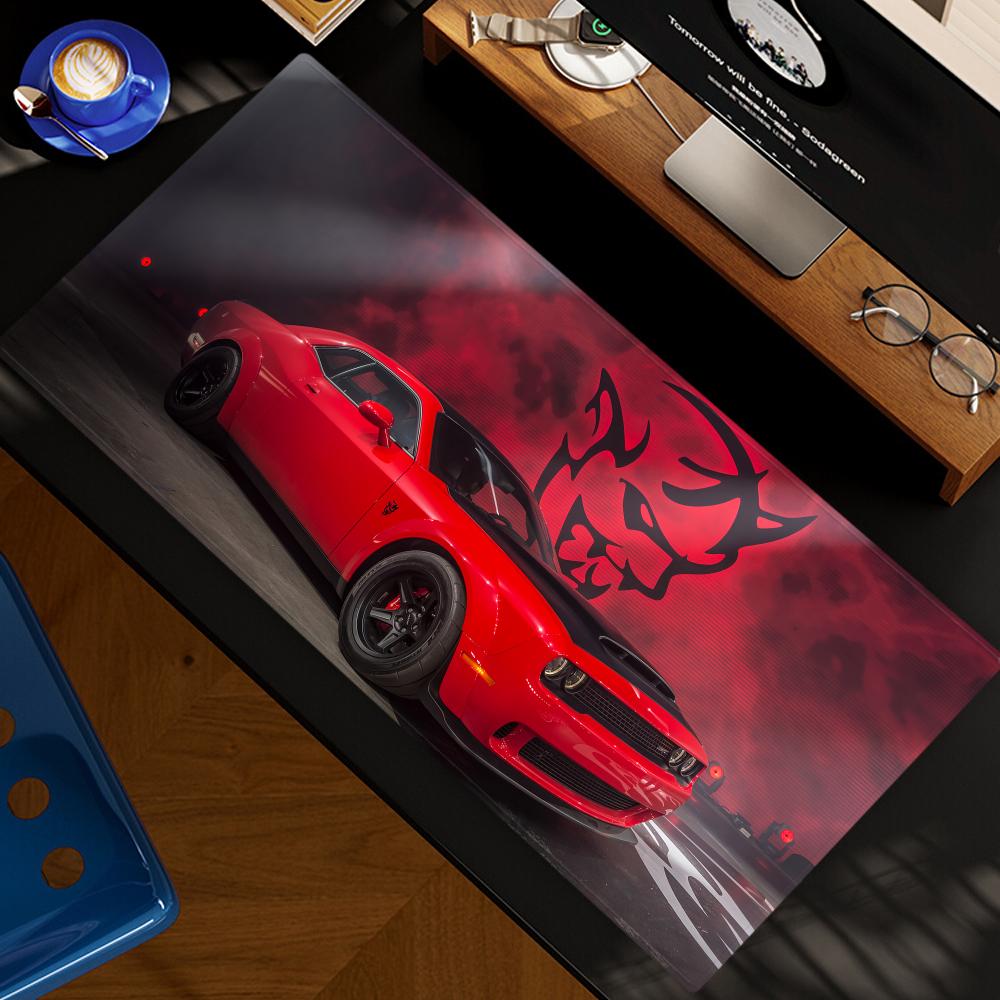 Gaming Home Accessories - D-DodgeS 車用クールマウスパッド XXL コンピューターアクセサリー 大型キーボード ラップトップテーブルパッド