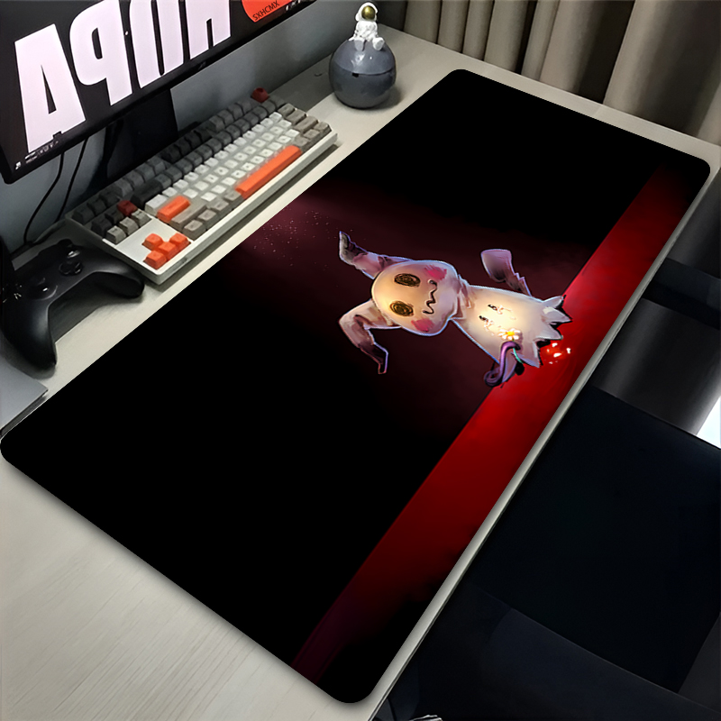 Gaming Accessories Keyboards - ゲーマーマウスパッド大型 XXL P-ポケモンミミッキュキーボードマウスマットアニメゲーム Pc アクセサリーラップトップデスクトップゴム製マウスパッド