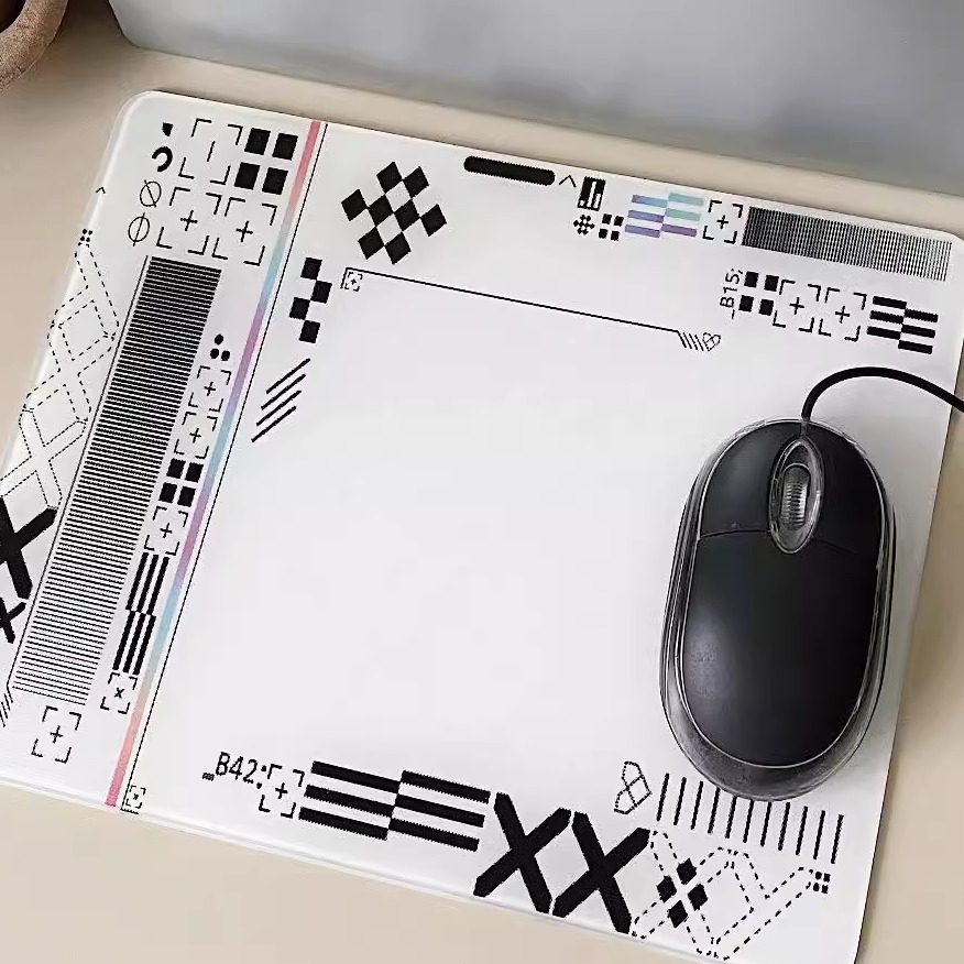 Gaming Accessories Dropshipping - ガラスゲーミングマウスパッドゲームオフィスカスタマイズ FPS デスクパッド強化ガラス滑り止めアンチドロップテーブルマットゲーマーアクセサリー