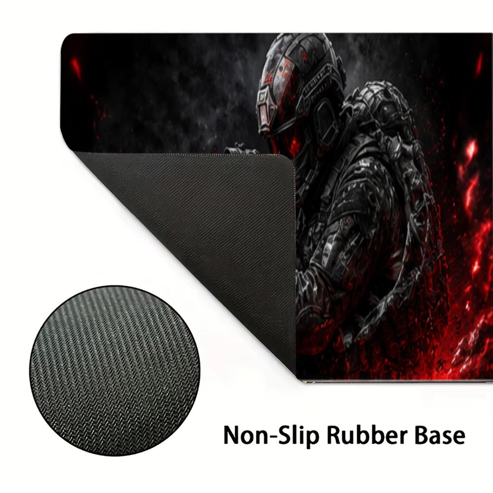 兵士マウスパッド PC アクセサリーデスクマットデスクインテ - Gaming Accessories For Pc Setup のレビューと価格