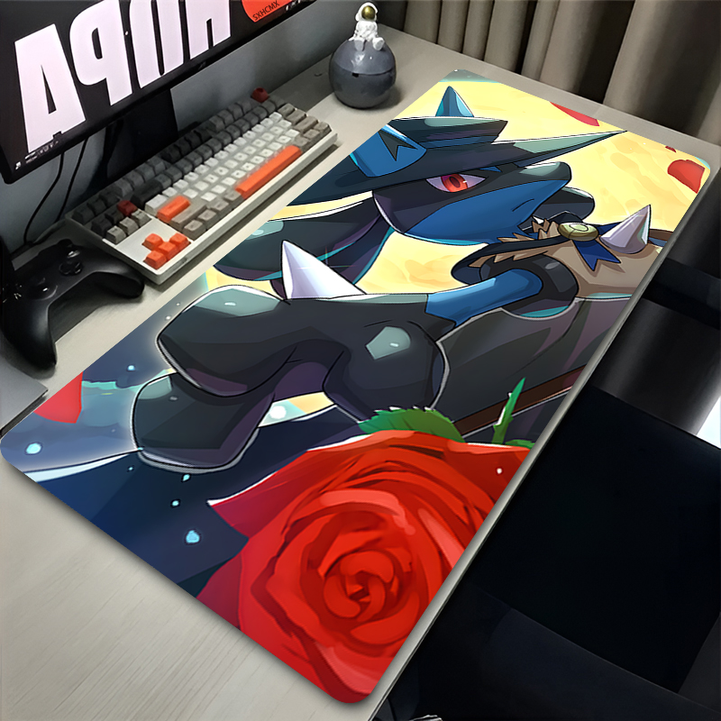 マウスパッドクールアニメ P-ポケモン ルカリオ マウスパッ - Gaming Accessories Keyboards のレビューと価格