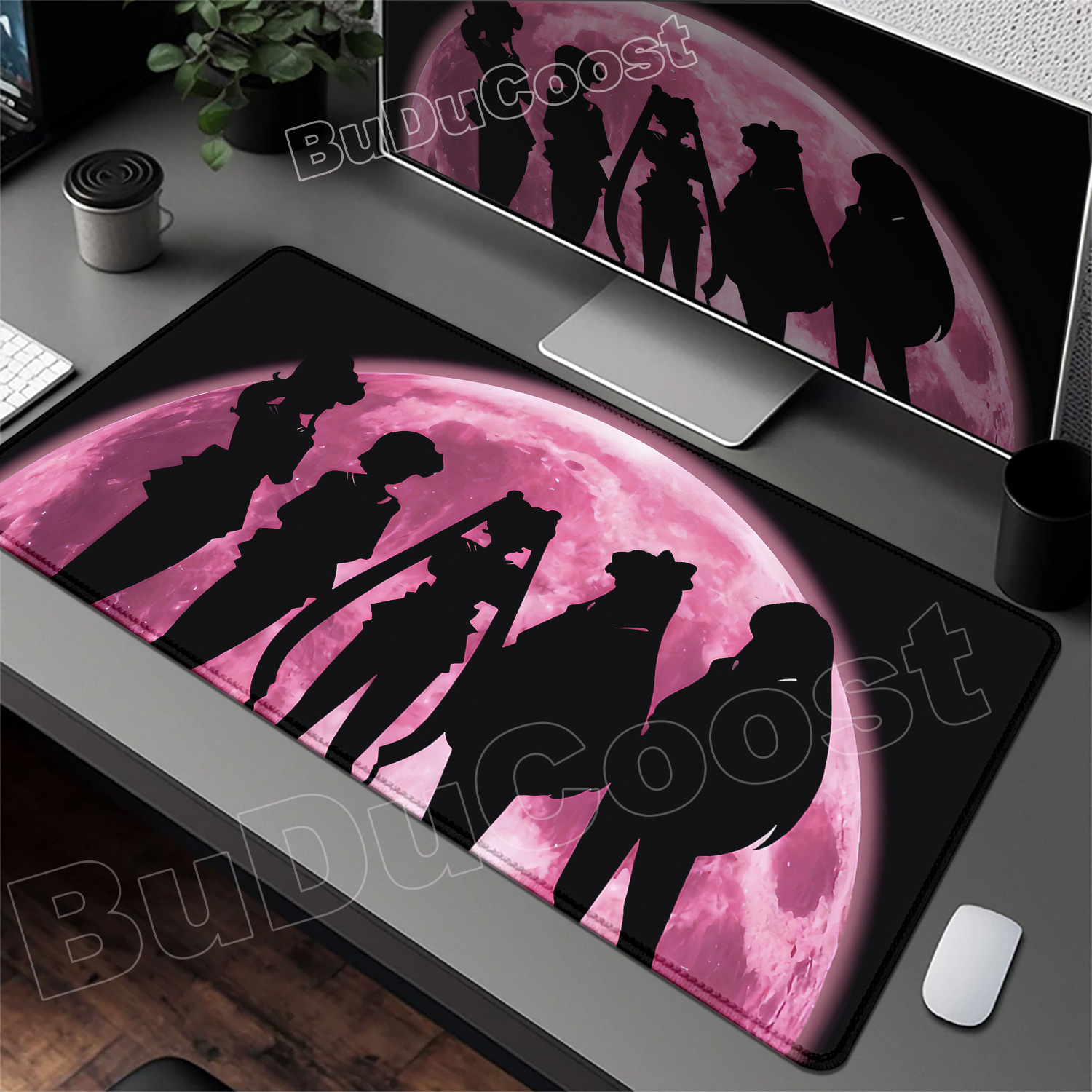 かわいいピンクのデスクマットアニメ美少女戦士セーラームーンマ - Gaming Accessories Pink のレビューと価格