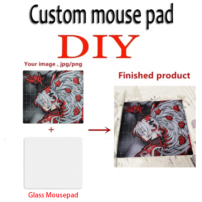 カスタマイズされたガラスマウスパッド DIY デザイン YU - Gaming Home Accessories のレビューと価格