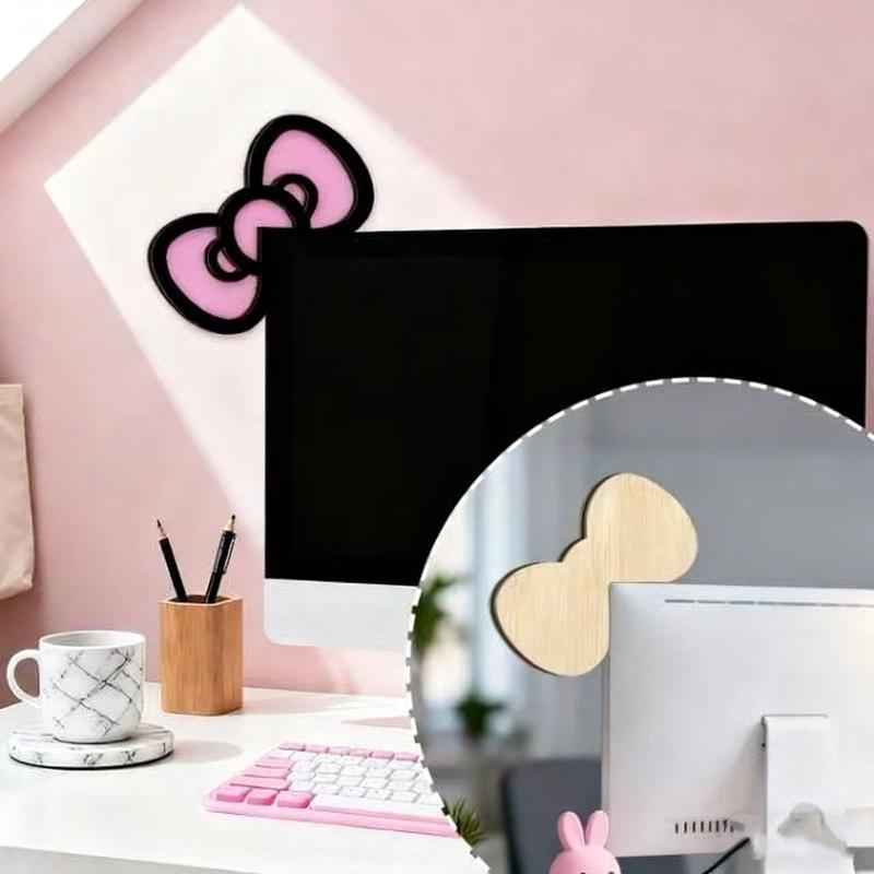 新しい 1/2 個木製ちょう結び PC アクセサリーかわいい - Gaming Accessories For Pc Setup のレビューと価格