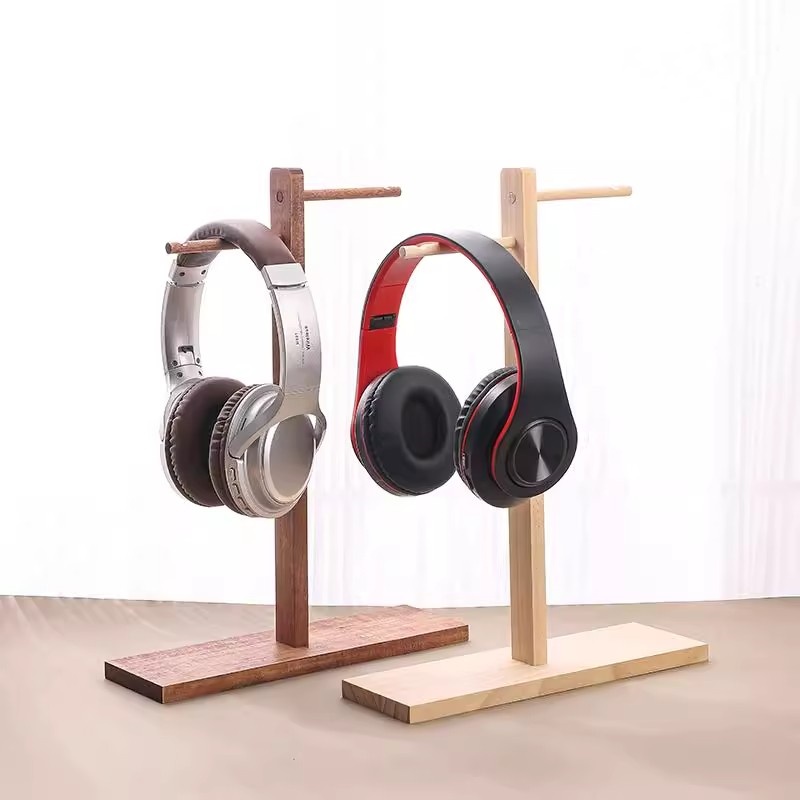 木製ヘッドフォンスタンドイヤホンディスプレイラックハンガーブ - Gaming Home Accessories のレビューと価格