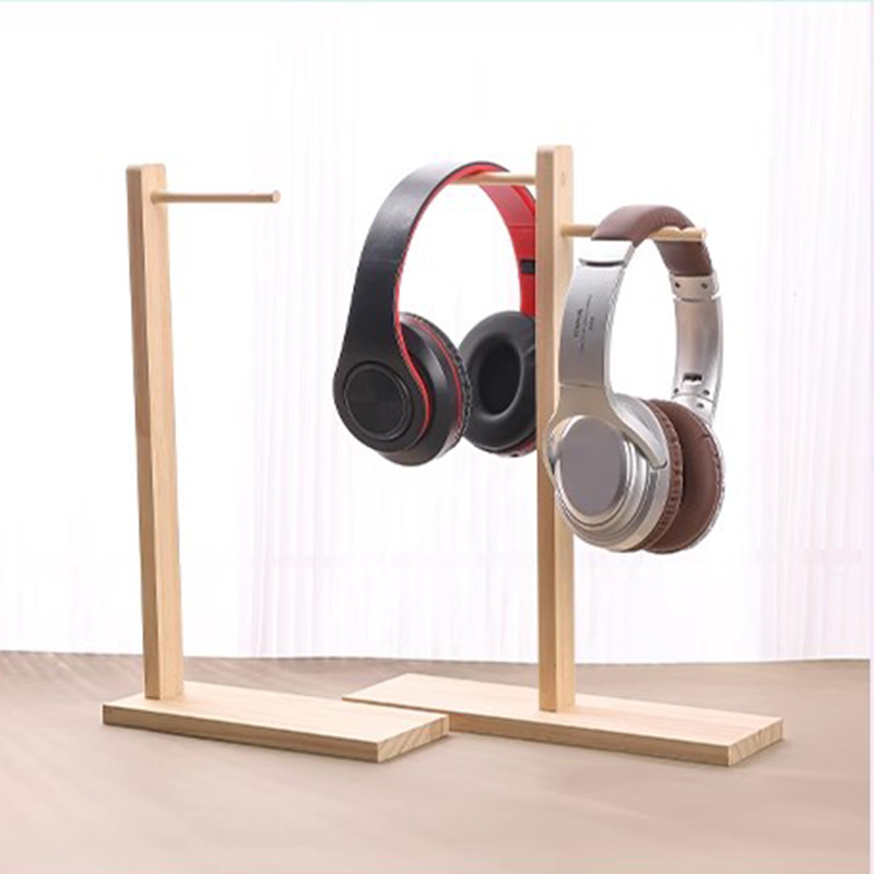 木製ヘッドフォンスタンドイヤホンディスプレイラックハンガーブ - Gaming Home Accessories のレビューと価格