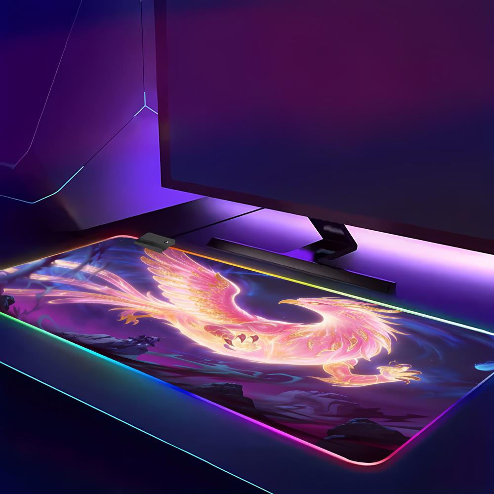 RGB LED ブルードラゴンマウスパッドスピードマウスマッ - Gaming Accessories For Pc Setup のレビューと価格