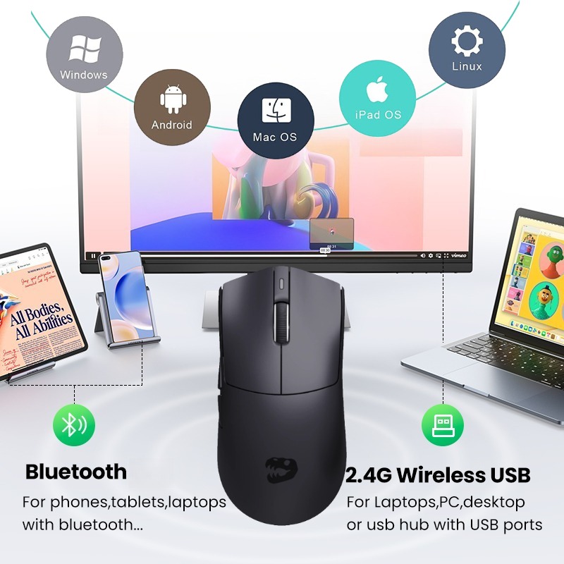 プロ仕様 ワイヤレス ゲーミングマウス ゲーマー向け PC  - Gaming Accessories For Pc Setup のレビューと価格