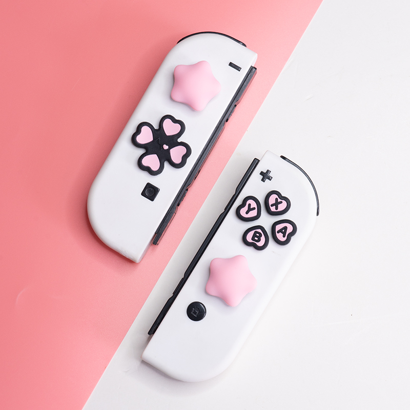 マルチカラーボタンステッカー + ロッカーキャップセットスイ - Gaming Accessories Pink のレビューと価格
