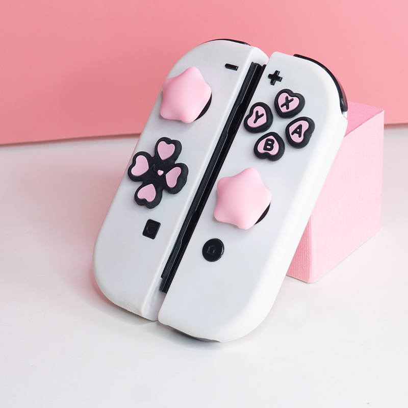 マルチカラーボタンステッカー + ロッカーキャップセットスイ - Gaming Accessories Pink のレビューと価格