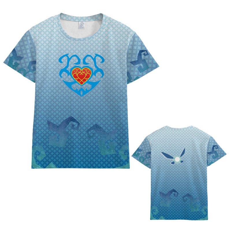 Zelda-男性用半袖ポロシャツ,王国のTシャツ,漫画の半袖 - Zelda Gaming Accessories のレビューと価格