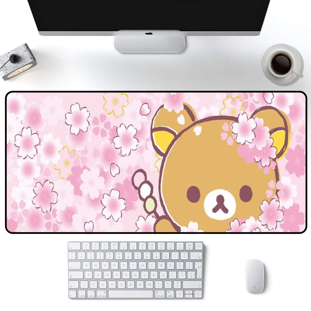 Korilakuma-ゲーム用マウスパッド,キュートでフラワ - Gaming Accessories Pink のレビューと価格