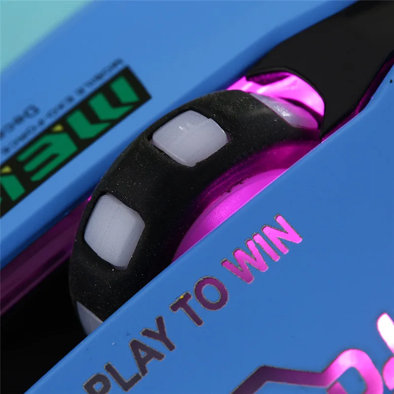 OW 6ボタン ブリージングLEDバックライト ゲーミングマ - Gaming Accessories Pink のレビューと価格