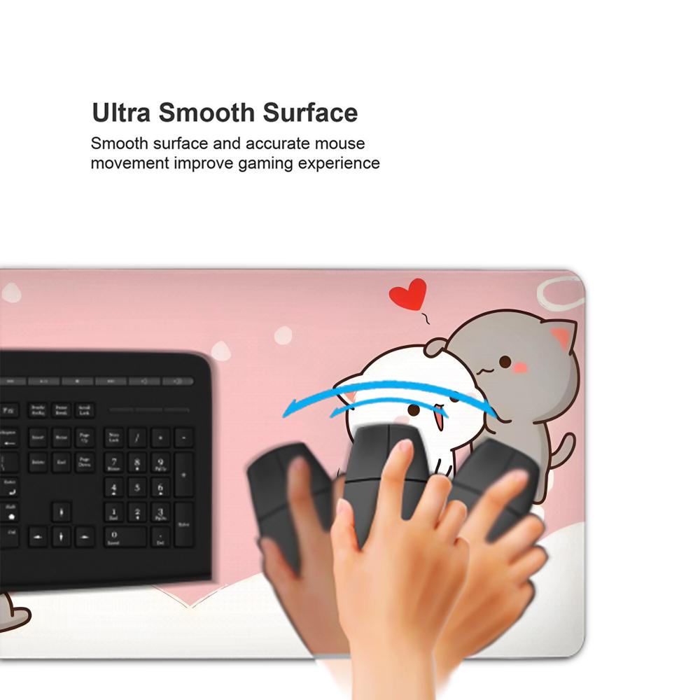 XXL カワイイゲーミングマウスパッド 900x400x3M - Gaming Accessories Pink のレビューと価格