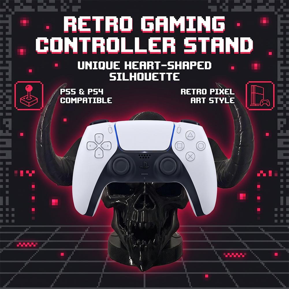 ユニークなデビルスカルホーンコントローラーホルダー デスクオ - Accessories For Your Gaming Room のレビューと価格