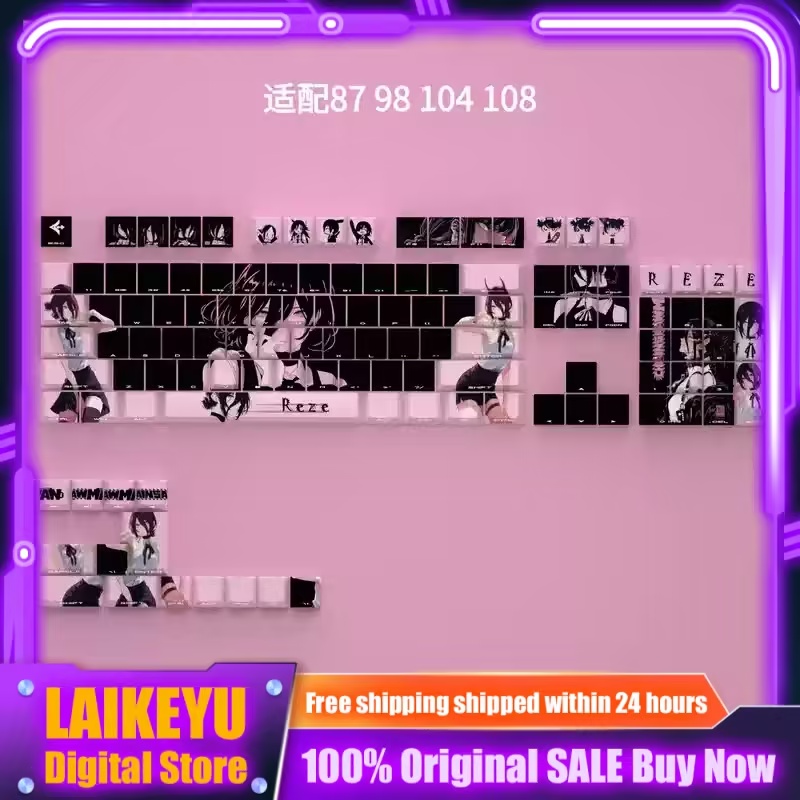 チェーンソーマンレースアニメキーキャップチェリープロファイル - Gaming Accessories Gifts For Men のレビューと価格