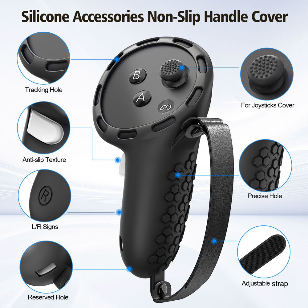Meta Quest 3S VRコントローラー用7in1シリ - Controller Grip Cover のレビューと価格