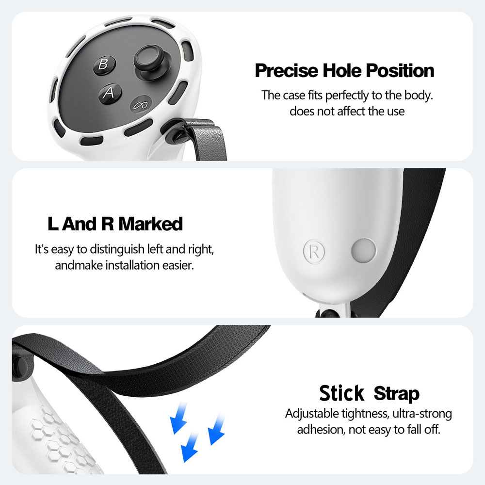 Meta Quest 3S VRコントローラー用7in1シリ - Controller Grip Cover のレビューと価格