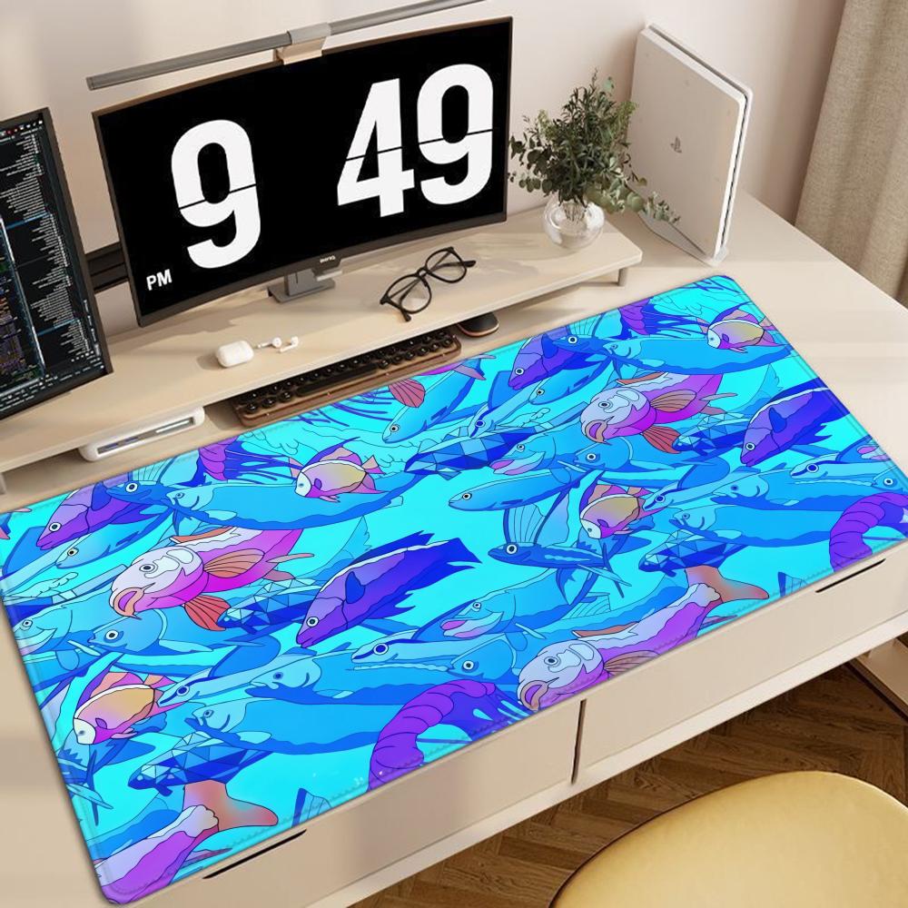 HD印刷フィッシュラバーマウスパッド、ノートパソコンオフィス - Gaming Home Accessories のレビューと価格